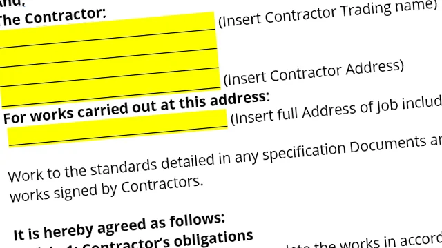 Builders Contract