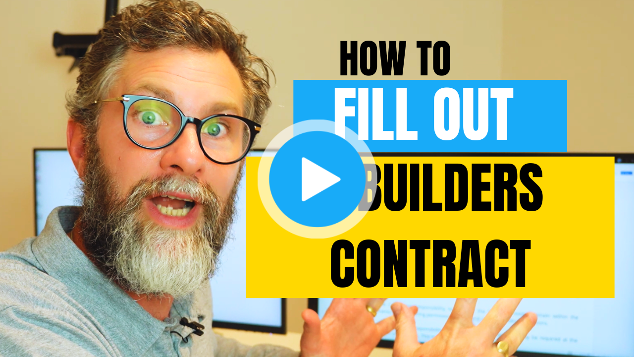 how to fill in a builders contract